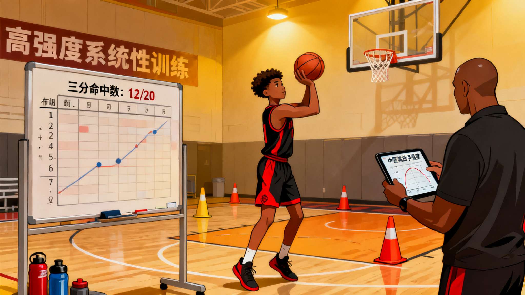 要想达到NBA级别的投篮能力，仅有天赋远远不够。高强度系统性训练是唯一通向顶尖行